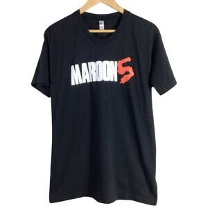Maroon 5 Red Pill Blues Tour 2018 T Shirt M5 Black Large